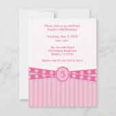 Girly verjaardagsfeestje uitnodiging (Voorkant)