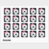 Girly Voetbal Emoji Stickers (Vel)