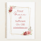 Girly Waterverf Floral Christelijke Vrouwen Planner (Voorkant)