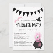 Girly Wicked Halloween Uitnodiging (Voorkant)