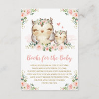 Girly Woodland Floral Owl Breng een boek voor Baby