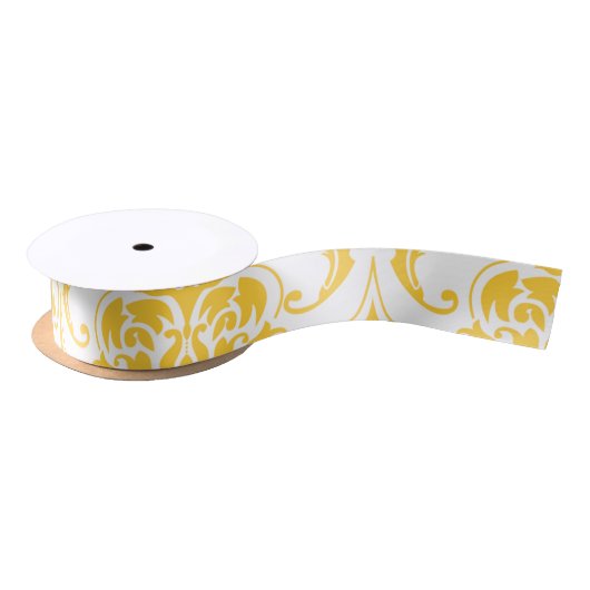 Girly Yellow White Damask Pattern Lint (Spoel)
