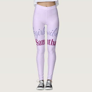 Girlyvibes hashtag licht paars roze vrouwelijke vi leggings