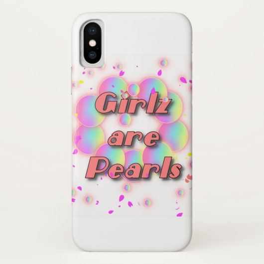 GIRLZ ZIJN PEARLS Case-Mate iPhone CASE (Achterkant)