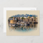 Girne Cyprus: Harbour Briefkaart (Voorkant / Achterkant)