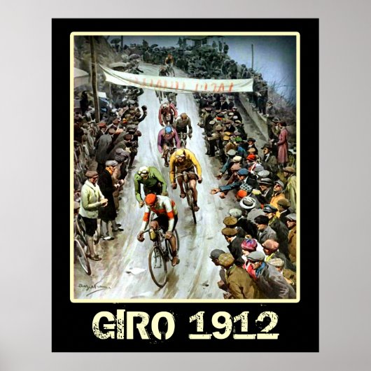 Giro 1912  ventilatoren voor fietssport poster (Voorkant)