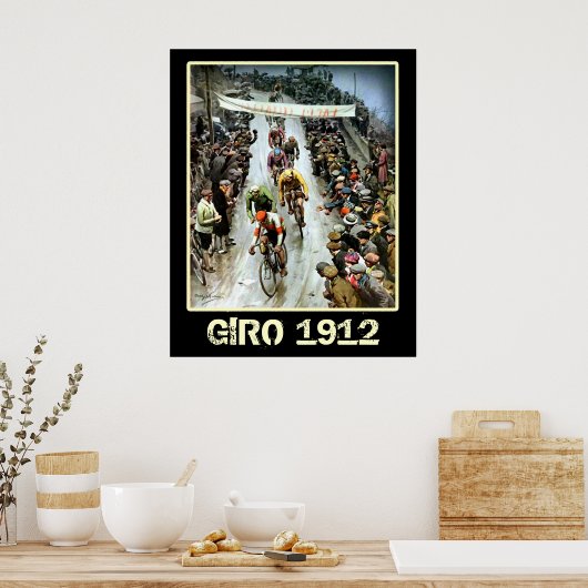 Giro 1912  ventilatoren voor fietssport poster (Keuken)