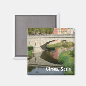Girona, Spanje Magneet (Voorkant / Achterkant)