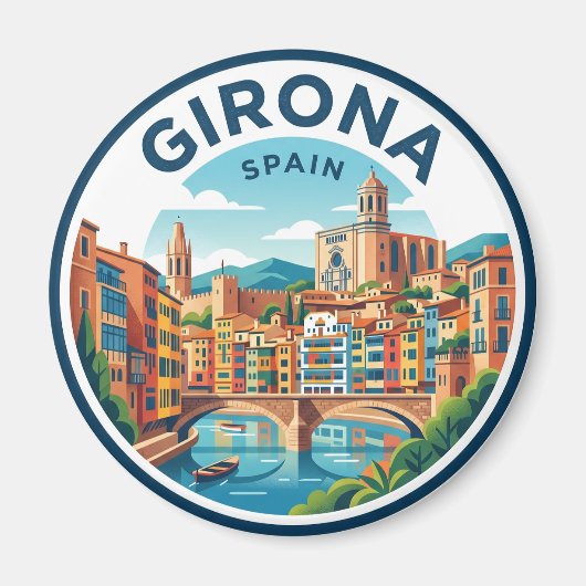 Girona, Spanje Spanje Magneet (Voorkant)