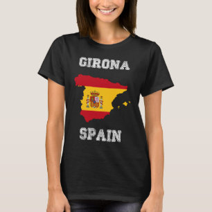 Girona Spanje  Spanje Vlaggenkaart T-shirt