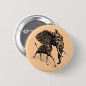 Girphant of Eleffe Ronde Button 5,7 Cm (Voorkant /achterkant)