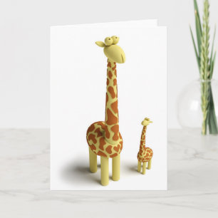 Girrafe en de Giraffe van het baby Kaart