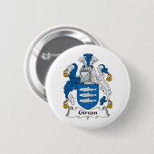 Girvan Family Crest Ronde Button 5,7 Cm (Voorkant /achterkant)