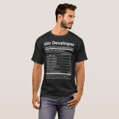 Gis Developer T Shirt - Nutritional And Undeniable (Voorkant volledig)
