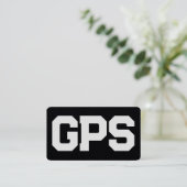 GIS GPS Services Premium Visitekaartje (Staand voorkant)