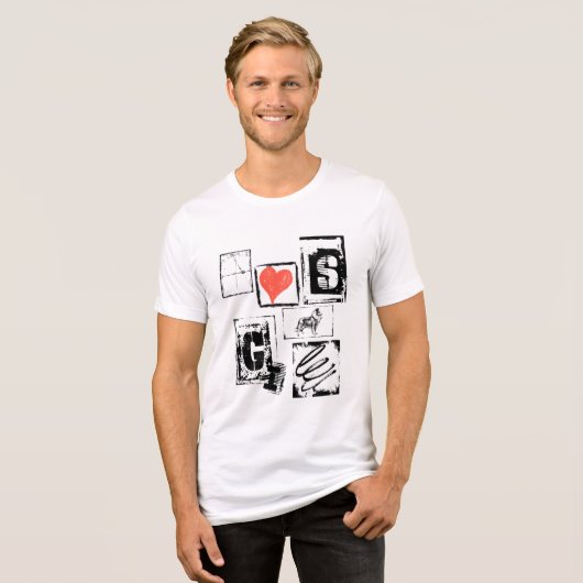 GIS Heart RT1 Tri-Blend Shirt (Voorkant volledig)