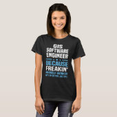 GIS-software engineer T-shirt (Voorkant volledig)