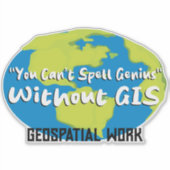 GIS/Surveyor Sticker - fun label  (Voorkant)