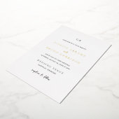 Giselle Classic Monogram Elegante bruiloft Folie Uitnodiging (Gedraaid)