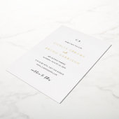 Giselle Monogram Elegante bruiloft Save the Date Folie Uitnodiging (Gedraaid)