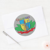 Gishwhit Brave Little Ants stickers grijs (Envelop)