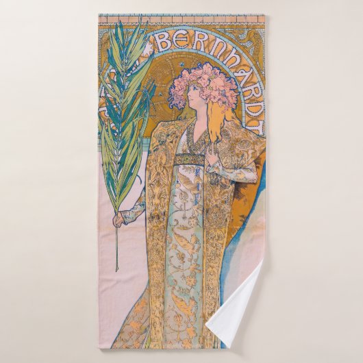 Gismonda, Sarah Bernhardt, Mucha (Serviette de bain)