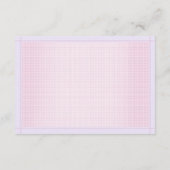 Gissing Count Baby shower Leuk Paarse Beer spel Informatiekaartje (Achterkant)