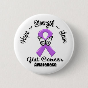GIST Cancer Hope Sterke Love Ronde Button 5,7 Cm
