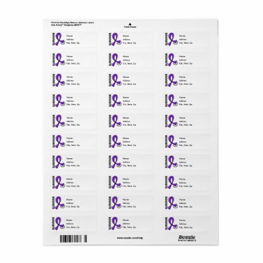 GIST-kanker Overleving 12 Etiket (Full Sheet)