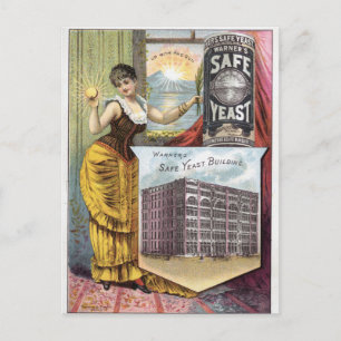 Gist vintage advertentie briefkaart