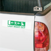 gisteravond buiten bumpersticker (Op Truck)