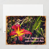 Gisteren heeft Lily het Briefkaart morgen in Regen (Voorkant / Achterkant)