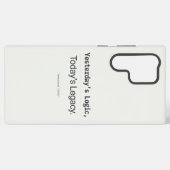 Gisteren Logica Vandaag Erfgoed Programmeur Citaat Samsung Galaxy Hoesje (Achterkant horizontaal)