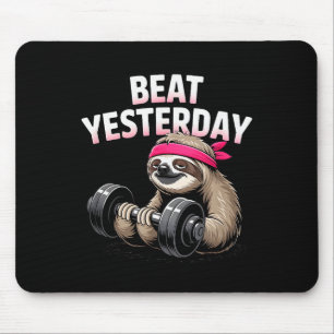 Gisteren verslaan Funny Sloth Barbell Training Muismat