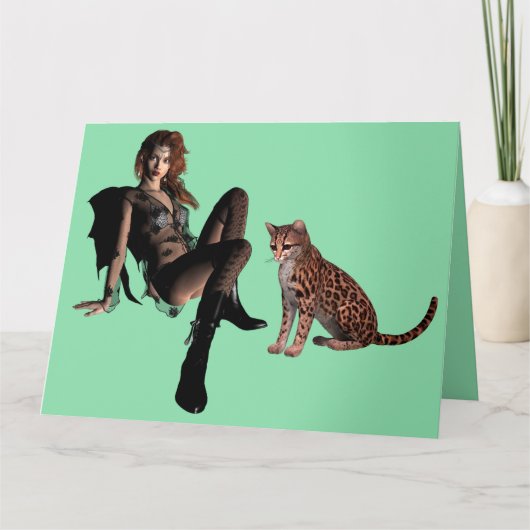 GISTISCHE MEISJES EN KAARTEN VOOR KATTEN VAN DAGEN (Voorkant)