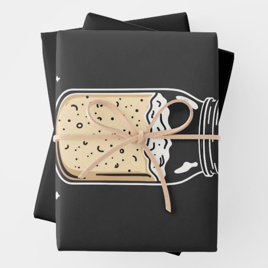 Gistmodus geactiveerd bakken chef-kok inpakpapier vel (In situ)
