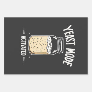 Gistmodus geactiveerd bakken chef-kok inpakpapier vel