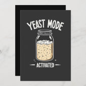 Gistmodus geactiveerd bakken chef-kok kaart (Voorkant / Achterkant)