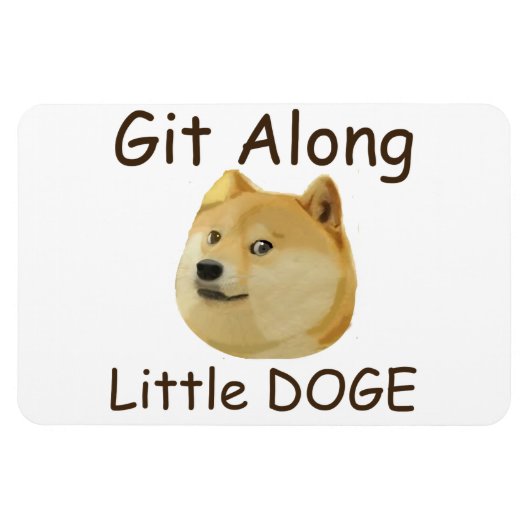 Git Along Little DOGE Magneet (Horizontaal)