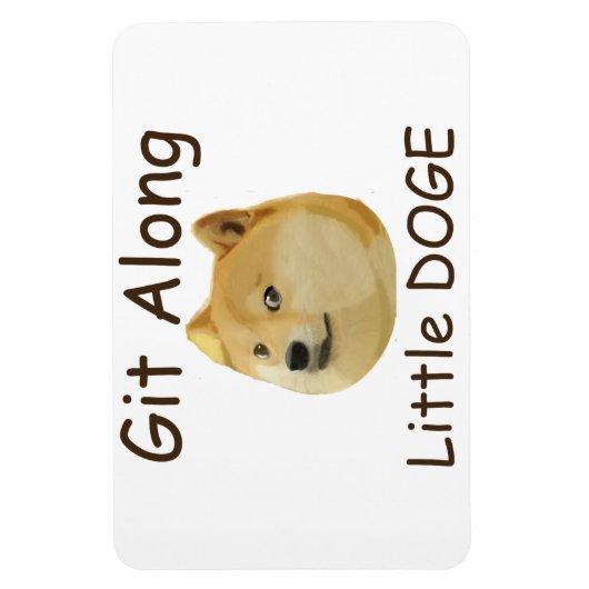 Git Along Little DOGE Magneet (Verticaal)