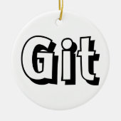 Git Keramisch Ornament (Voorkant)