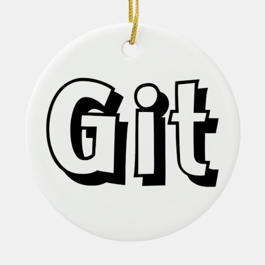 Git Keramisch Ornament (Voorkant)