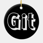 Git Keramisch Ornament (Achterkant)