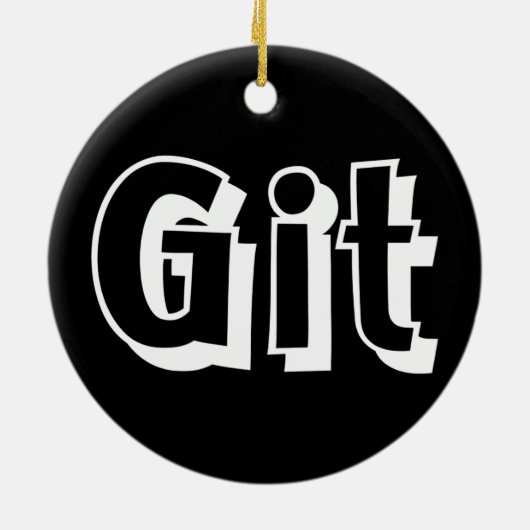 Git Keramisch Ornament (Achterkant)