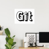 Git Poster (Thuiskantoor)