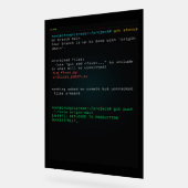 Git Push Force Main - Terminal de développeur (Angle)