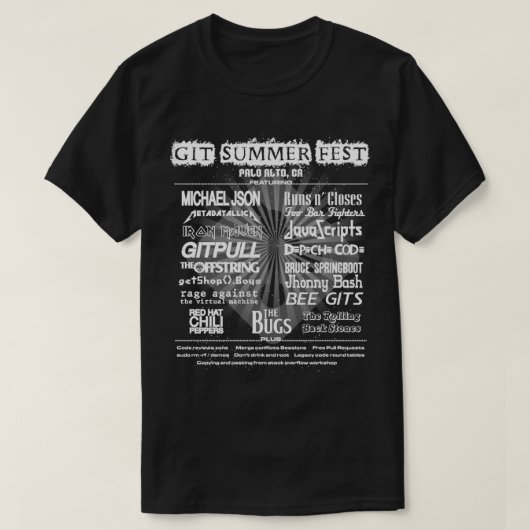 Git Summer Festival T-shirt (Design voorkant)