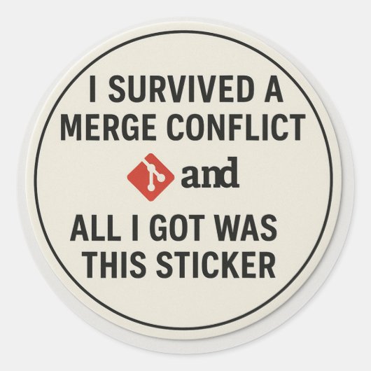Git Victim Support Group Sticker (Voorkant)