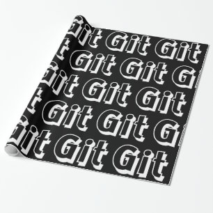 Git Wrapping Paper Cadeaupapier