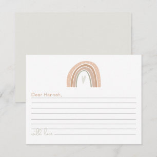 GITA Boho Pastel Regelboog 1e verjaardag Capsule Informatiekaartje